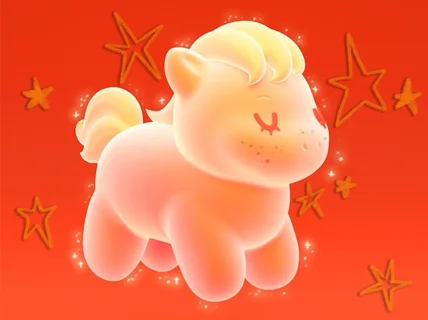 따뜻한 동화 감성 3D 캐릭터 모델링 디자인 해드립니다