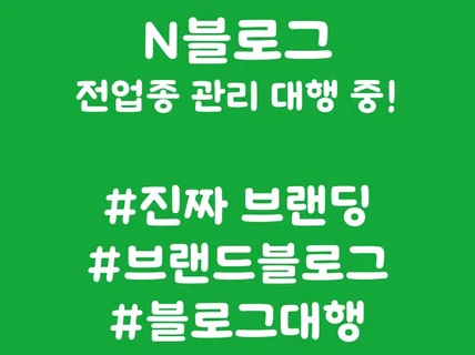 프리미엄 VIP 블로그 관리대행 모든 업종 진행중