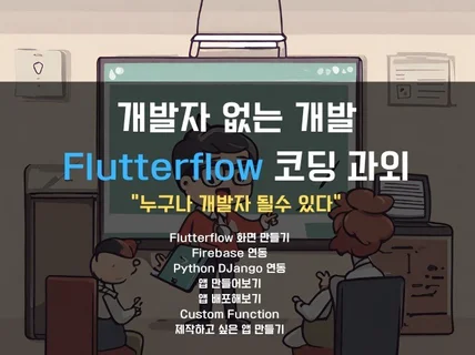 노코딩 Flutterflow, 플러터플로우 앱개발 과외