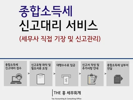 종합소득세 신고대리 서비스입니다.