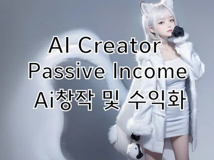 AI 창작시대,AI프로그램 활용법과 수익화 까지 실사용