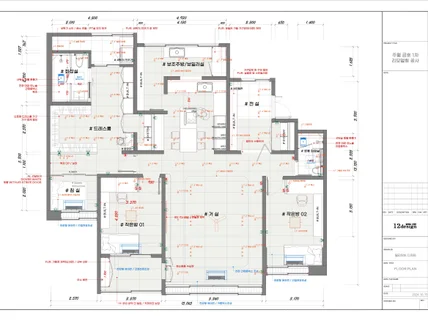 인테리어 2D도면작성/ 기획설계/ 실시설계