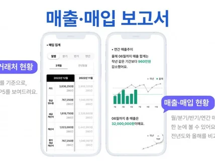 사업자 월 세무기장 , 매월 보고서 발송