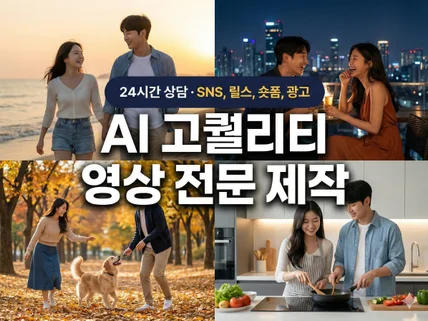 고퀄리티 AI 이미지 및 숏폼 영상을 만들어드립니다.