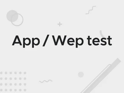 App / Wep 테스트 진행, TC 작성 해드립니다.