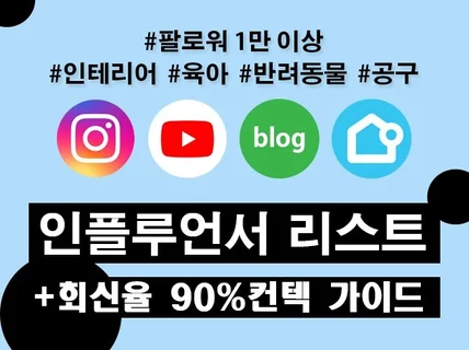 고퀄리티 2024 인스타그램 라이프스타일 인플루언서