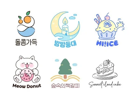 브랜드 스토리를 담은 전문 캐릭터 일러스트 로고 디자인