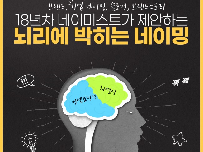 18년 노하우 전문가가 제안하는 한번에 성공하는 네이밍