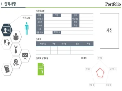 나의 연봉을 200프로 상승시킨 이력서포트폴리오 PPT