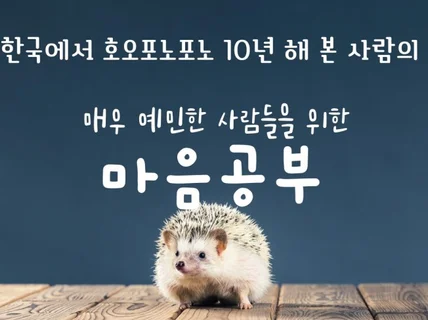 매우 예민한 사람들을 위한 마음공부