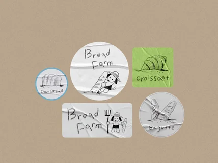 브랜드 라벨 스티커, 포장 스티커 제작