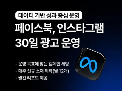 성과나는 메타 30일 광고 운영