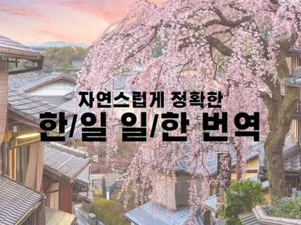 자연스럽고 정확한 일본어 번역