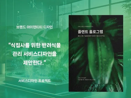 플랜트 홀로그램, 식물 관리 서비스디자인