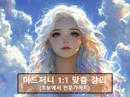 미드저니 개인 레슨, 기초/고급, 강의자료 제공