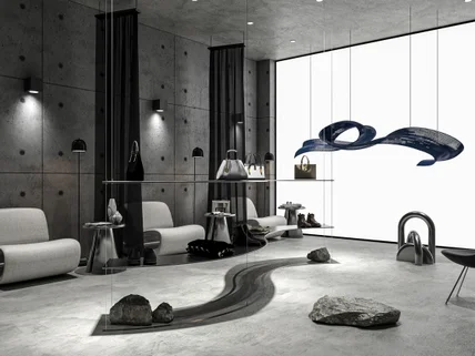 인테리어 투시도. 공간 및 가구 연출 컷