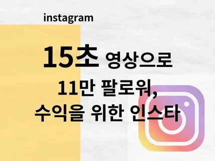 한 달 만에 인스타 팔로워 11만 명 만들기