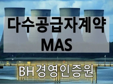 다수공급자계약MAS 컨설팅 등록도와 드립니다.