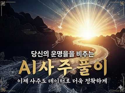 AI 데이터로 더욱 정확한 사주풀이