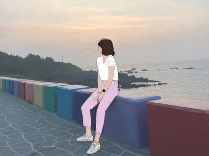 사진을 그림으로, 감성 가득한 라인드로잉 그려드립니다