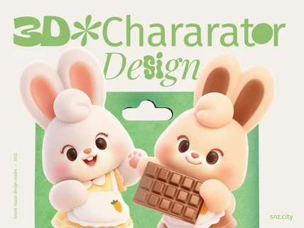 3D 캐릭터로 비주얼 브랜딩해 드립니다