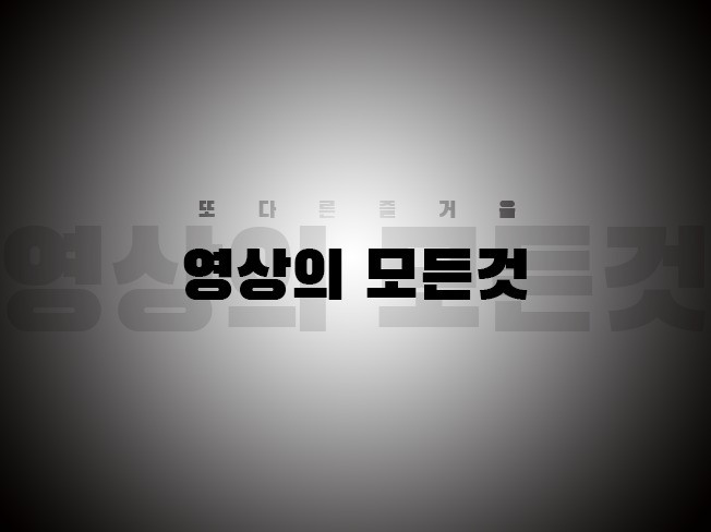 퀄리티 있는 유튜브 영상,자막, 예능 각종 영상 편집