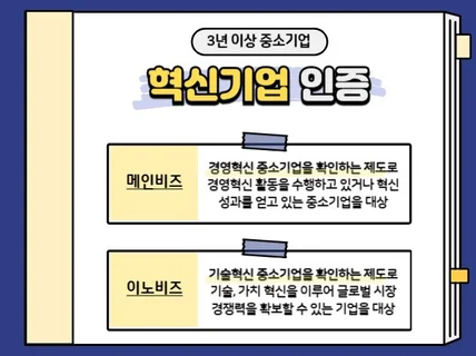 혁신기업으로 가기 위한 메인비즈, 이노비즈 인증 컨설팅