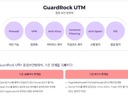 방화벽 구축사내 방화벽, 서버 보안 방화벽 UTM 구축