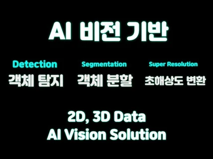 Computer Vision 데이터 분석 및 AI개발