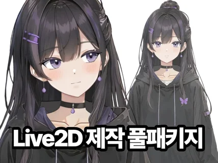 Live2D 버츄얼 캐릭터 / 일러스트+리깅 풀패키지