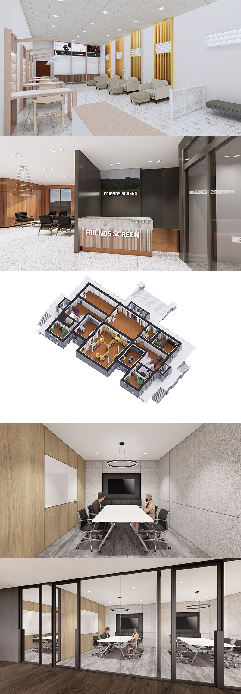 3D 모델링, 인테리어 투시도, 조감도, 평입단면 - 크몽