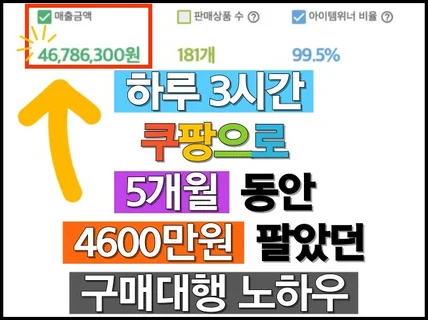 하루 3시간 4600만원 팔았던 중국 구매대행 노하우