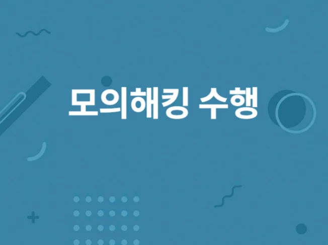 모의 해킹 서비스