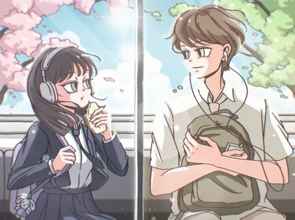 카툰처럼 개성 넘치는 눈에 띄는 일러스트를 그려드립니다