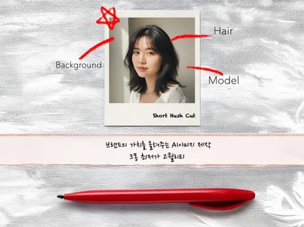 미용실 헤어 모델 맞춤 제작 AI