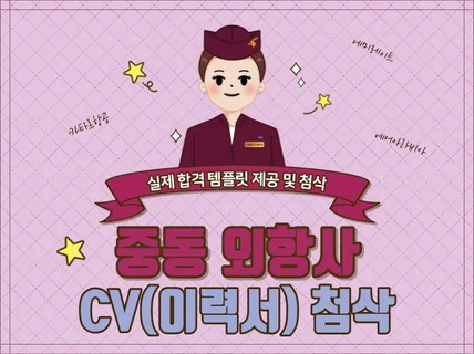 외항사 승무원 CV 영문이력서 첨삭