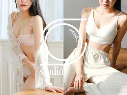속옷 이너웨어 모델착용컷 호리존사진 영상gif