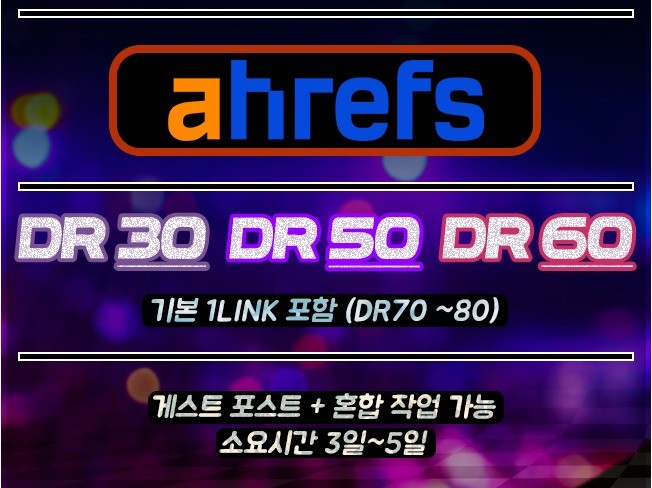 도메인점수 도메인최적화 DR50 / DR60