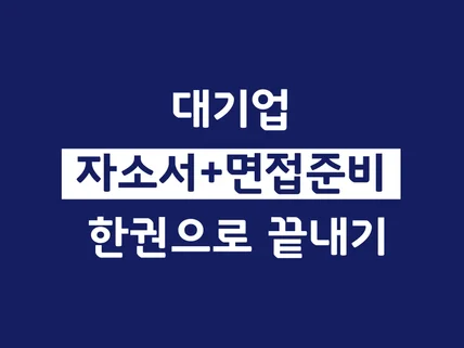 대기업 자소서+면접준비 한권으로 끝내기