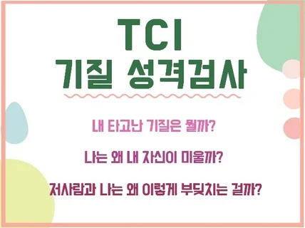 TCI 검사 시행 + 결과지 + 메일상담