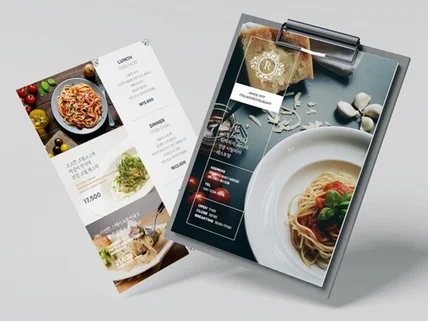 내 가게에 맞는 감성적인 메뉴판 디자인 인쇄