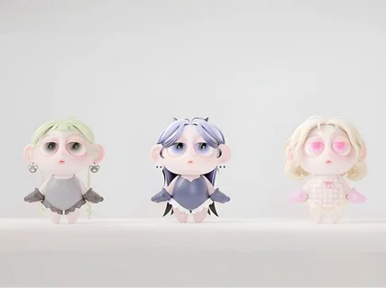 따뜻한 동화 감성 3D 캐릭터 모델링 디자인 해드립니다