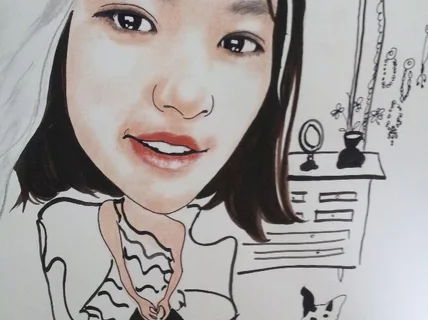 100프로 수작업으로 실물에 가깝게 그려 드립니다.