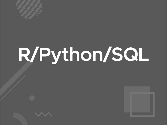 R, Python, SQL로 데이터 분석해 드립니다.
