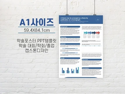 A1 사이즈 학술 논문 포스터 ppt양식 학회포스터