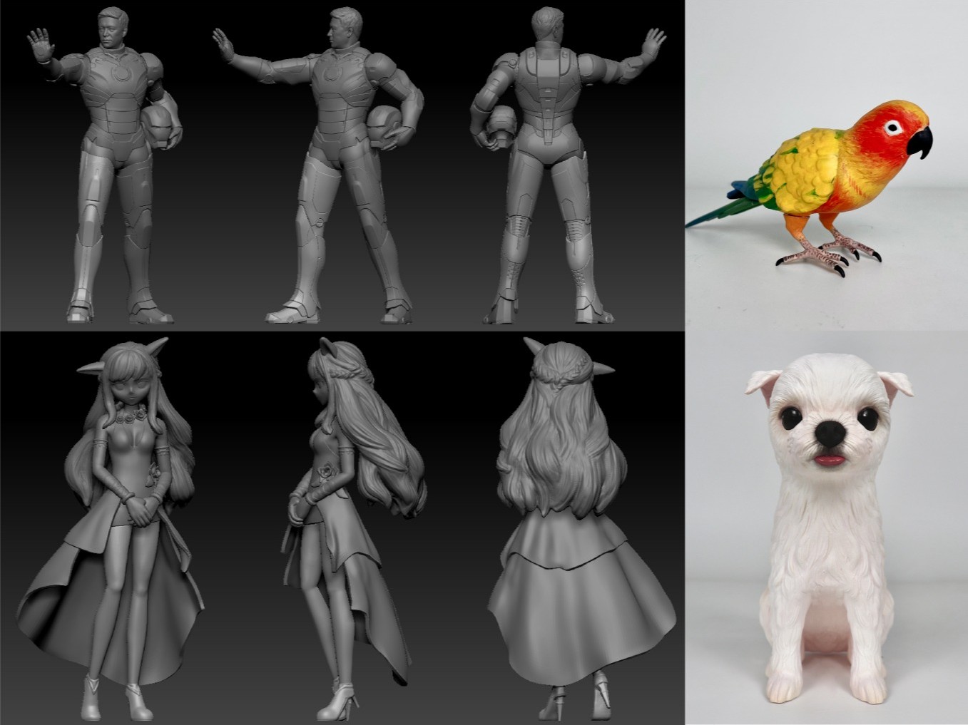 3D모델링 인물 동물 크리쳐 애니 게임 캐릭터 모델링해 드립니다.