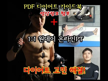 최소한의 홈트로 다이어트 성공하기 PDF+온라인코칭 드립니다.