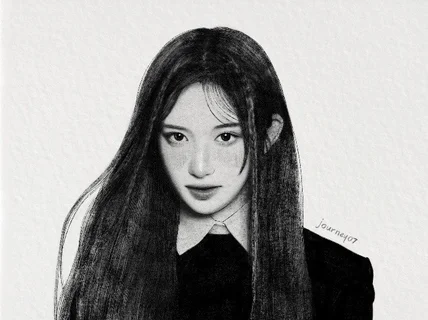 연필 드로잉 느낌의 캐리커쳐 그려드려요