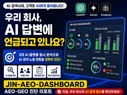 ChatGPT/Gemini AI검색 AEO GEO 진단