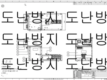 2D CAD 기계부품도면 수정,정리,제작 해드립니다